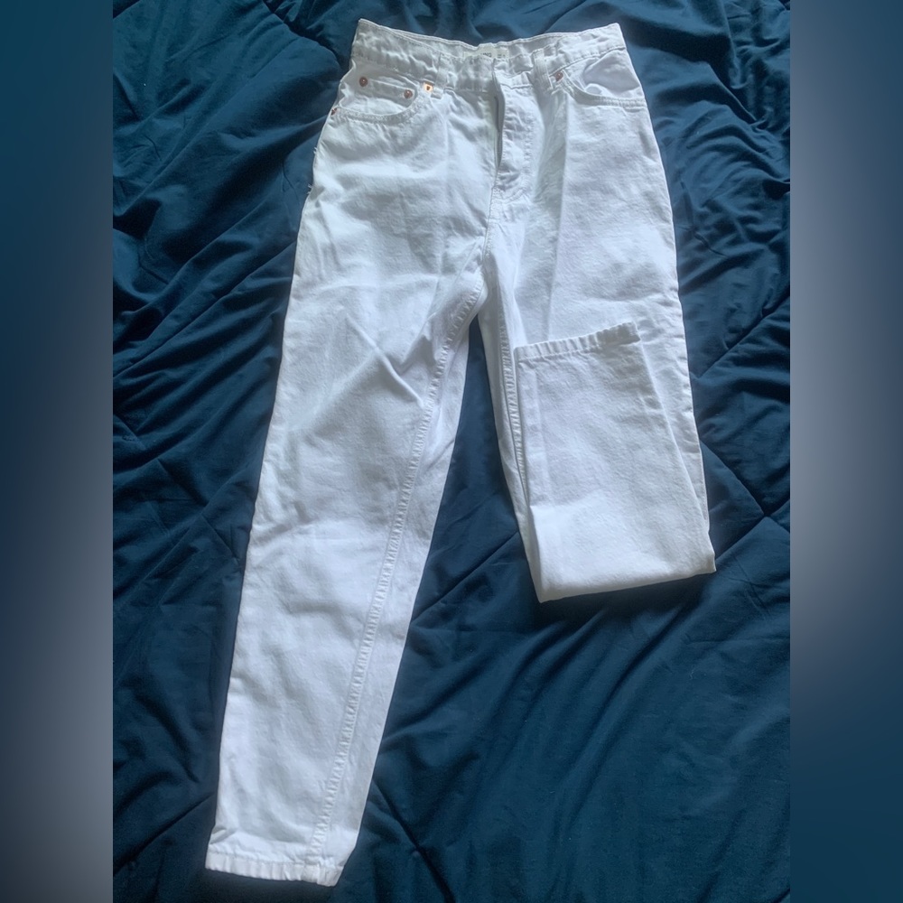 MANGO white jeans
